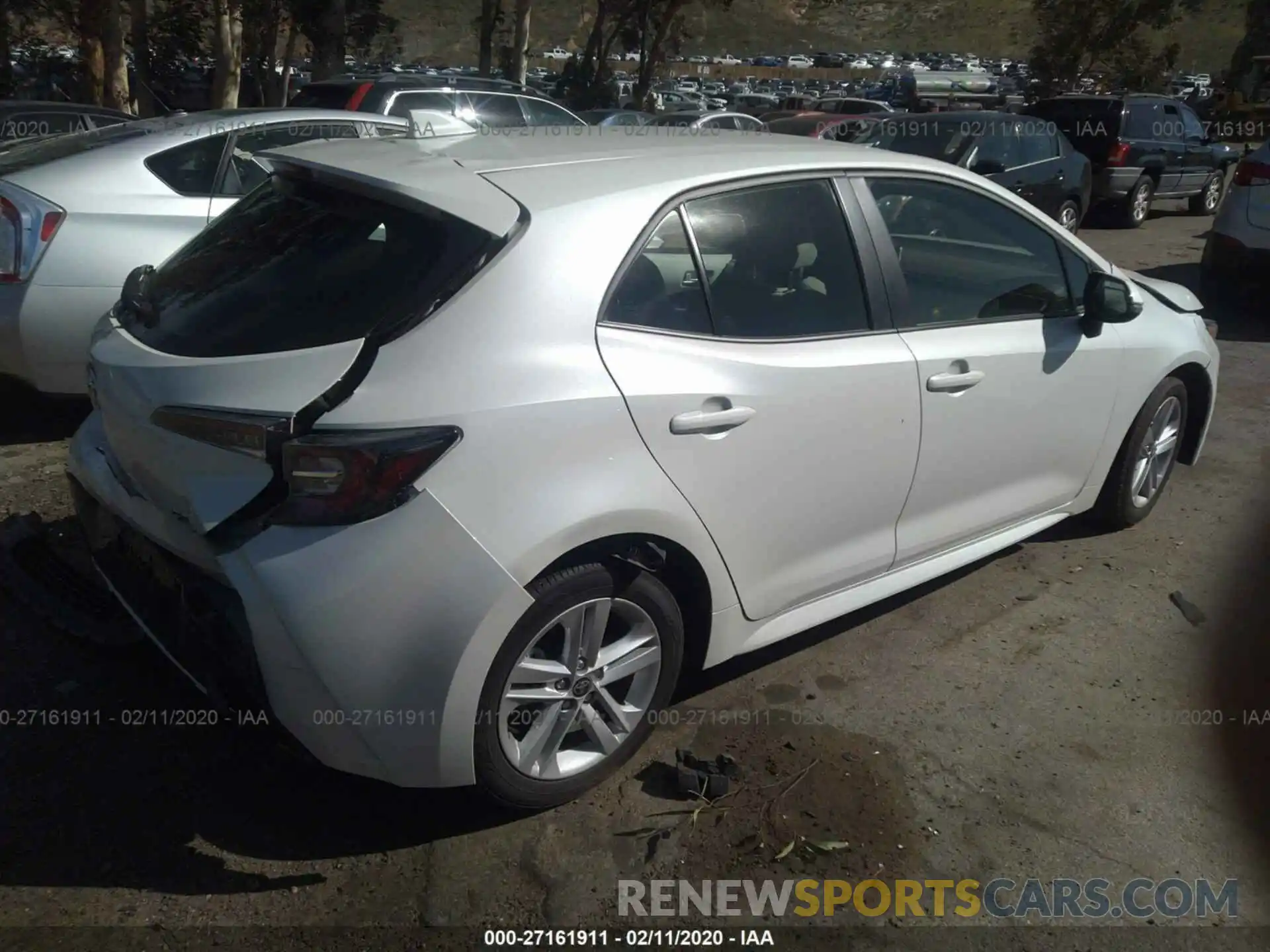 4 Photograph of a damaged car JTNK4RBE7K3006370 TOYOTA COROLLA 2019