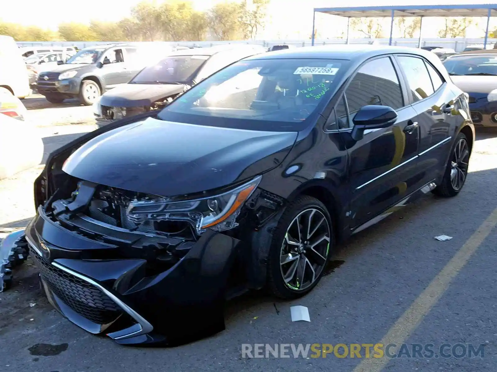 2 Photograph of a damaged car JTNK4RBE7K3007244 TOYOTA COROLLA 2019