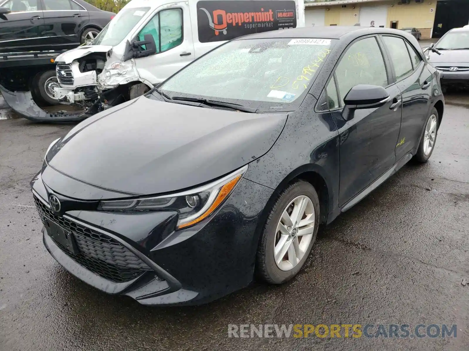 2 Photograph of a damaged car JTNK4RBE7K3009656 TOYOTA COROLLA 2019