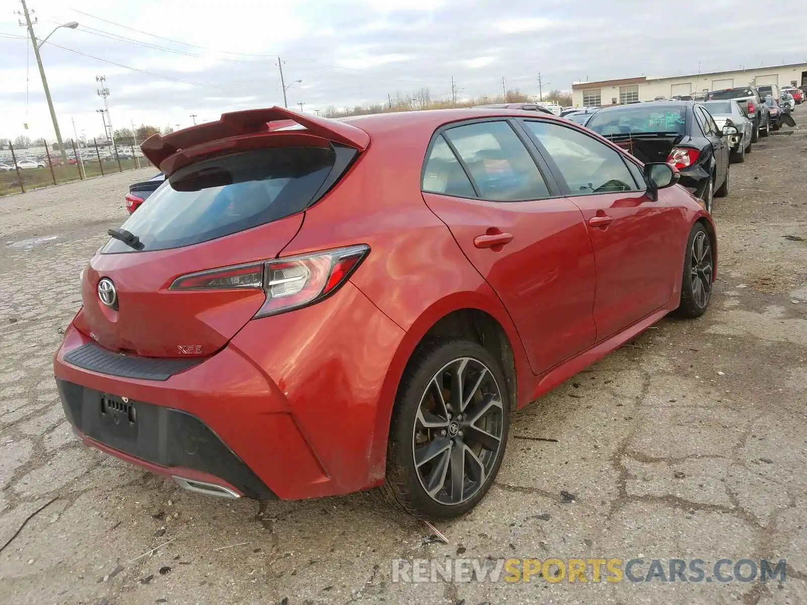 4 Photograph of a damaged car JTNK4RBE7K3010998 TOYOTA COROLLA 2019