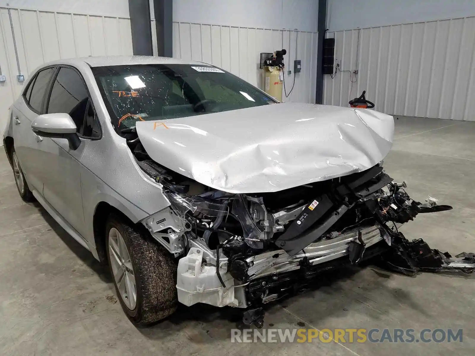 1 Photograph of a damaged car JTNK4RBE7K3011231 TOYOTA COROLLA 2019