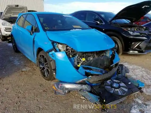 1 Photograph of a damaged car JTNK4RBE7K3011620 TOYOTA COROLLA 2019