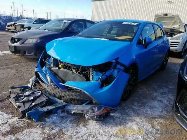 2 Photograph of a damaged car JTNK4RBE7K3011620 TOYOTA COROLLA 2019