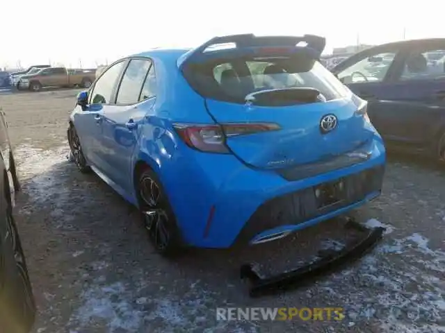 3 Photograph of a damaged car JTNK4RBE7K3011620 TOYOTA COROLLA 2019