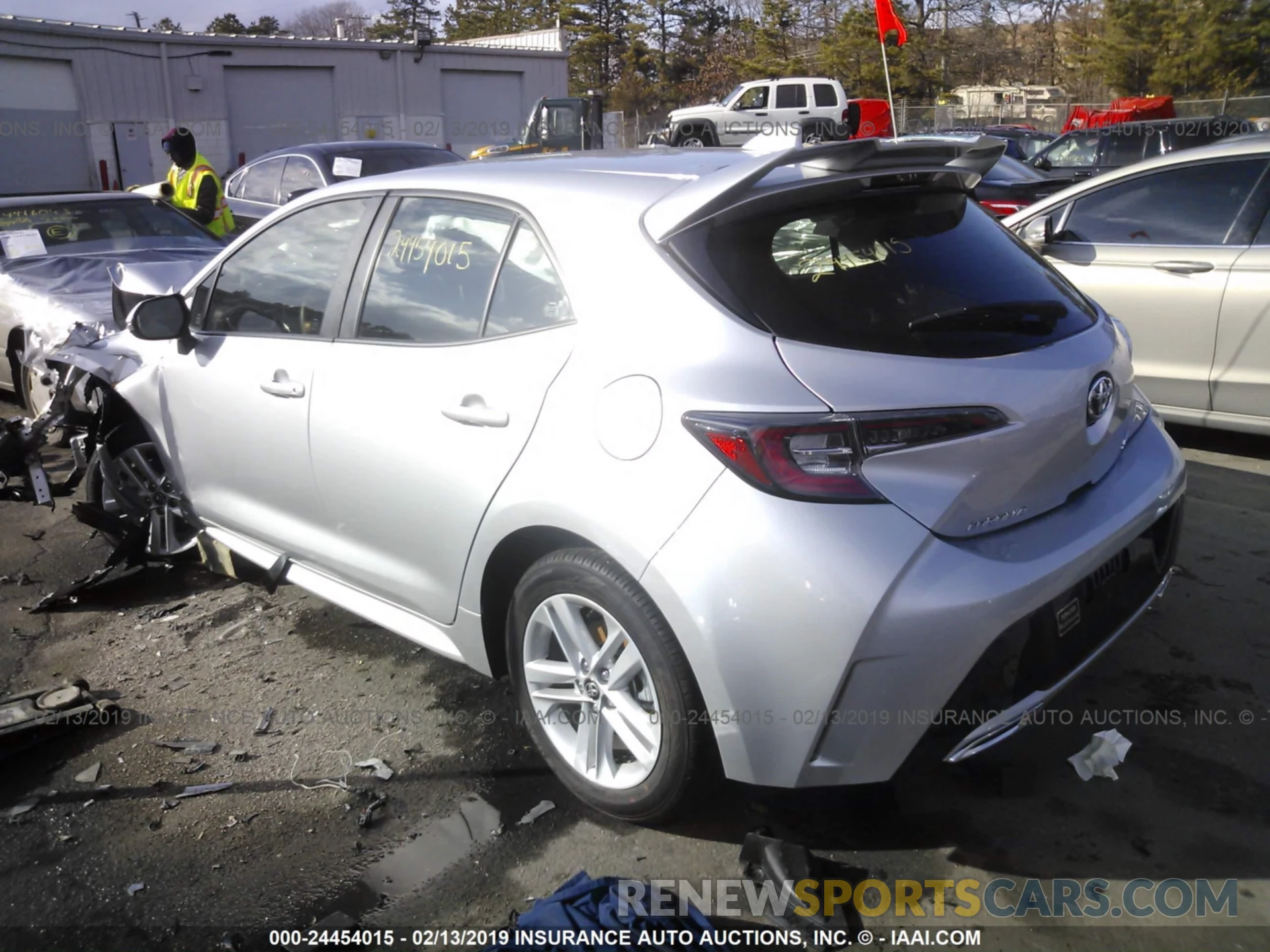 3 Photograph of a damaged car JTNK4RBE7K3013514 TOYOTA COROLLA 2019