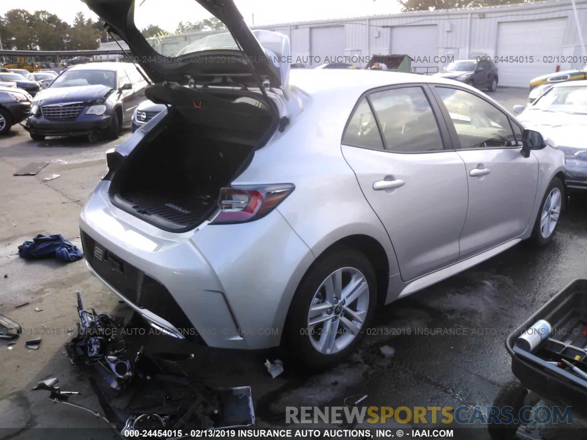 4 Photograph of a damaged car JTNK4RBE7K3013514 TOYOTA COROLLA 2019