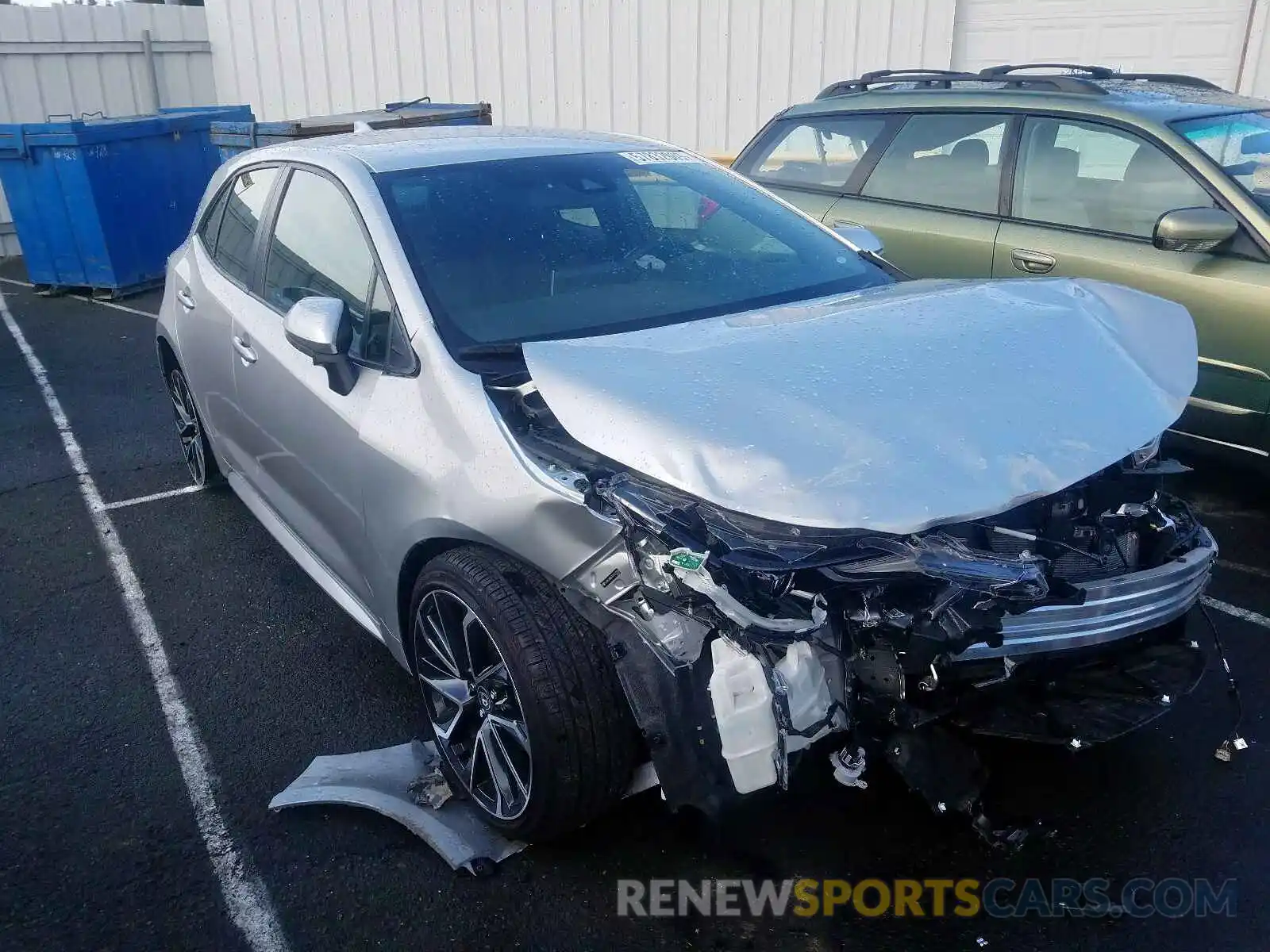 1 Photograph of a damaged car JTNK4RBE7K3013755 TOYOTA COROLLA 2019