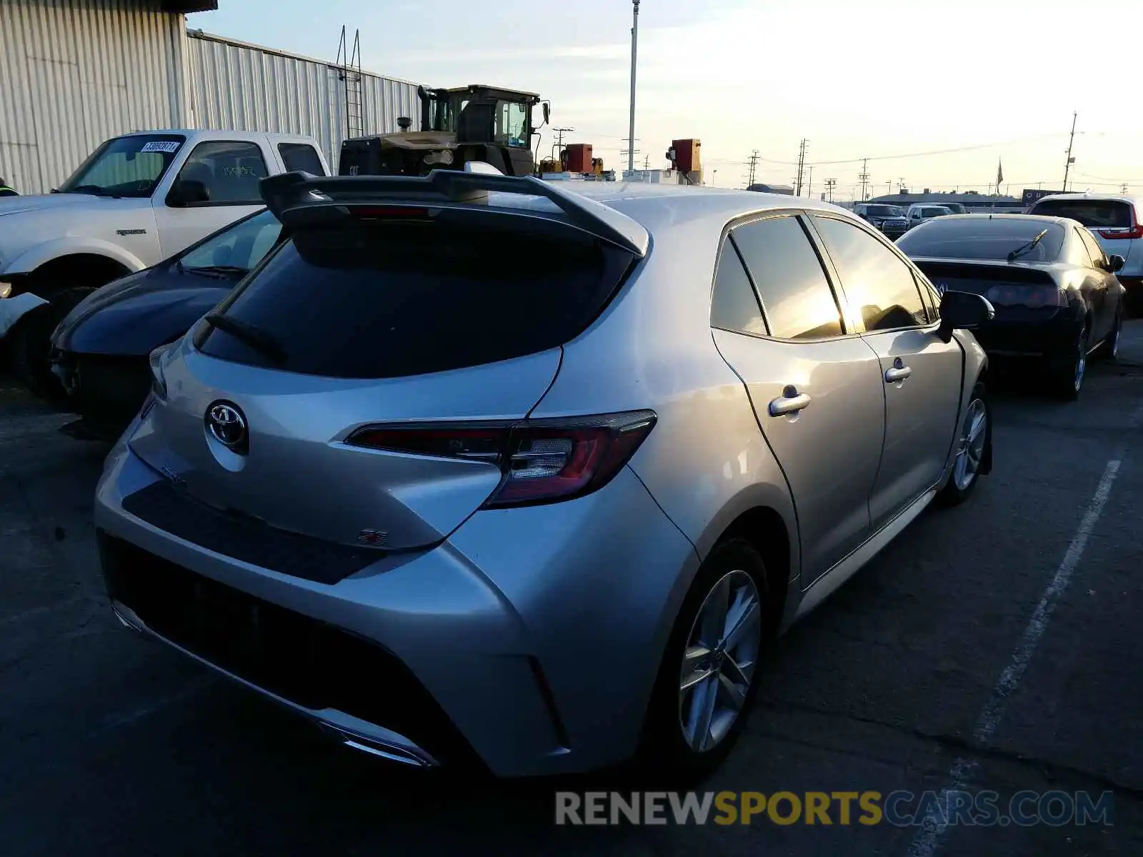 4 Photograph of a damaged car JTNK4RBE7K3014095 TOYOTA COROLLA 2019