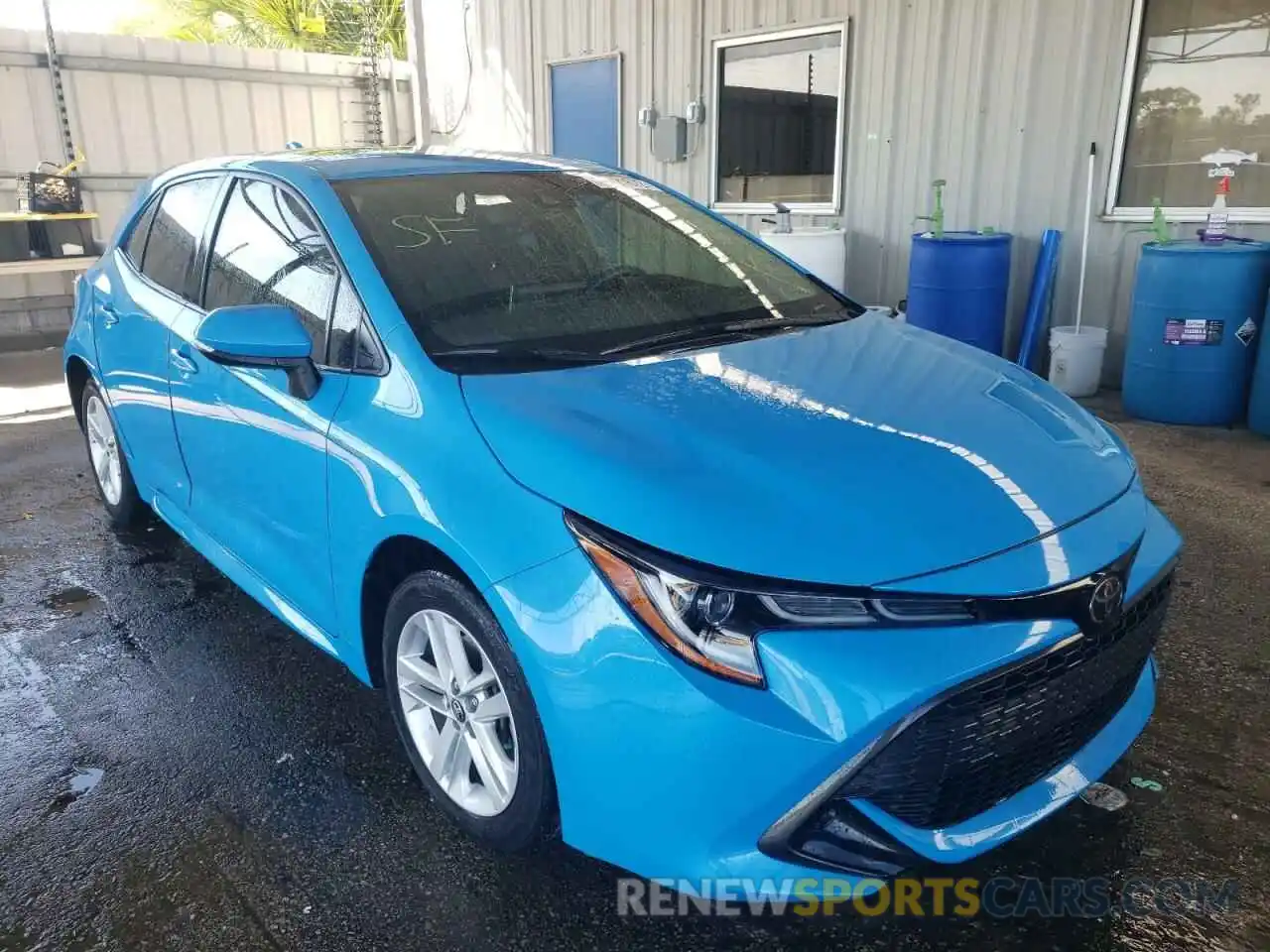 1 Photograph of a damaged car JTNK4RBE7K3015280 TOYOTA COROLLA 2019