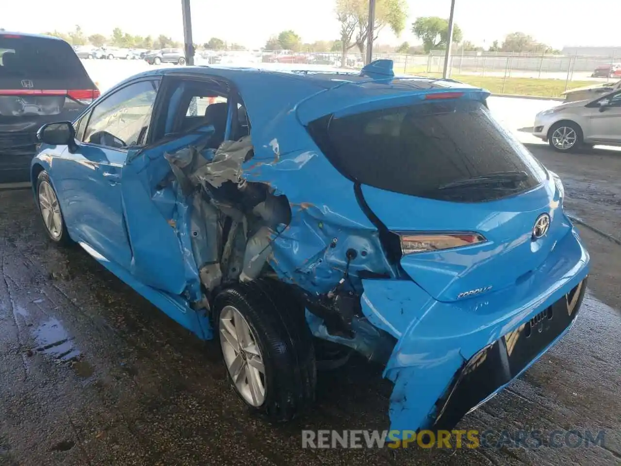 3 Photograph of a damaged car JTNK4RBE7K3015280 TOYOTA COROLLA 2019