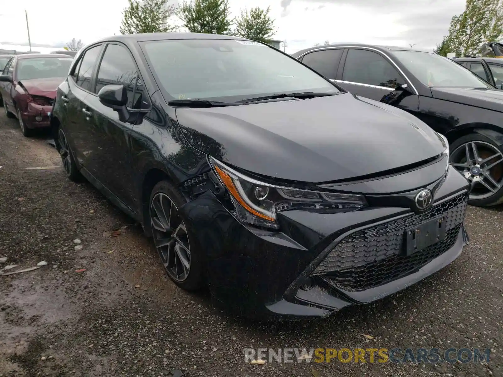 1 Photograph of a damaged car JTNK4RBE7K3015859 TOYOTA COROLLA 2019