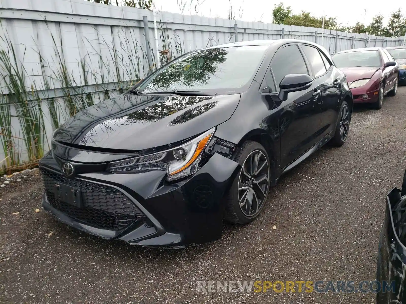 2 Photograph of a damaged car JTNK4RBE7K3015859 TOYOTA COROLLA 2019