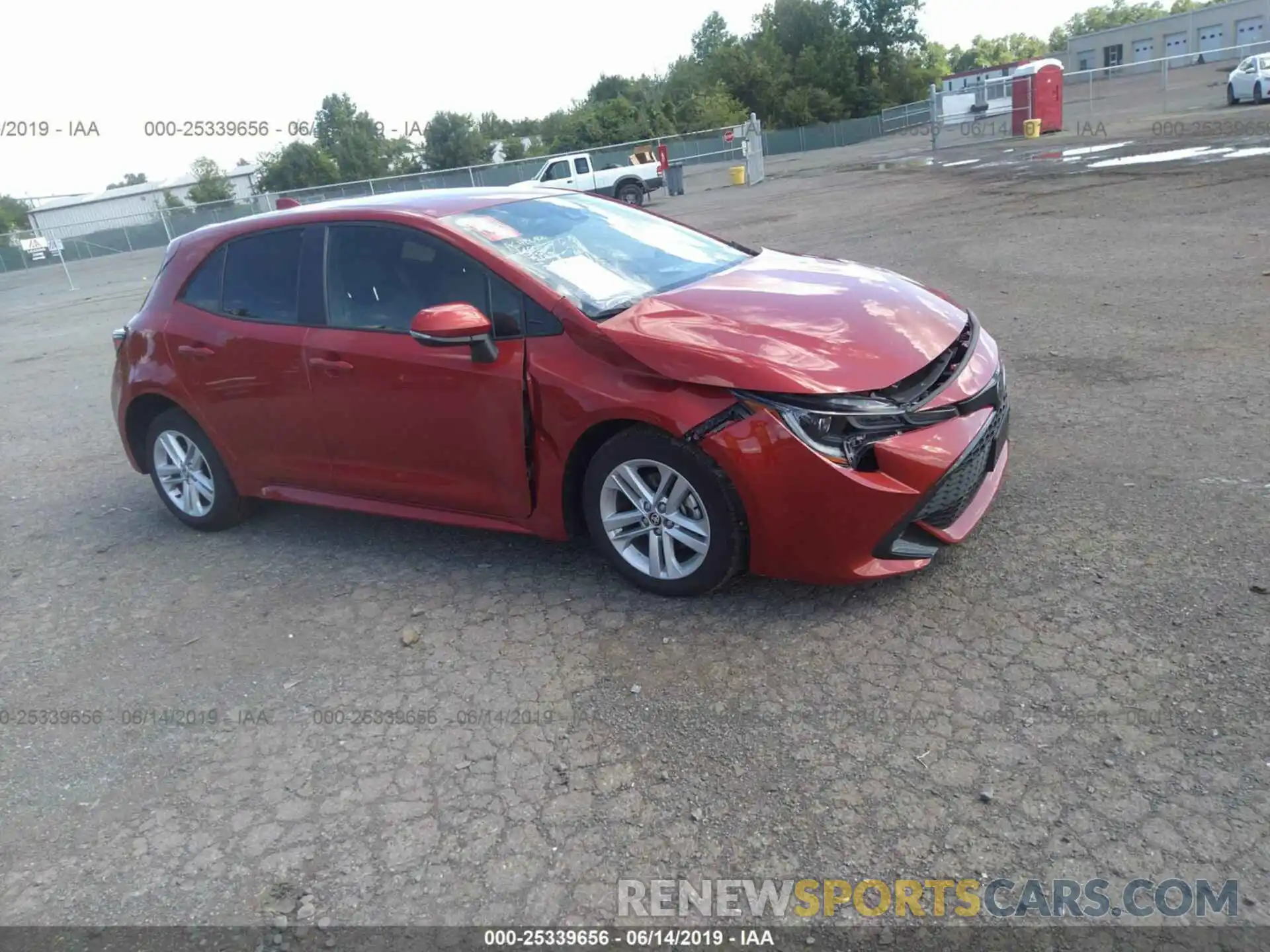 1 Photograph of a damaged car JTNK4RBE7K3015909 TOYOTA COROLLA 2019