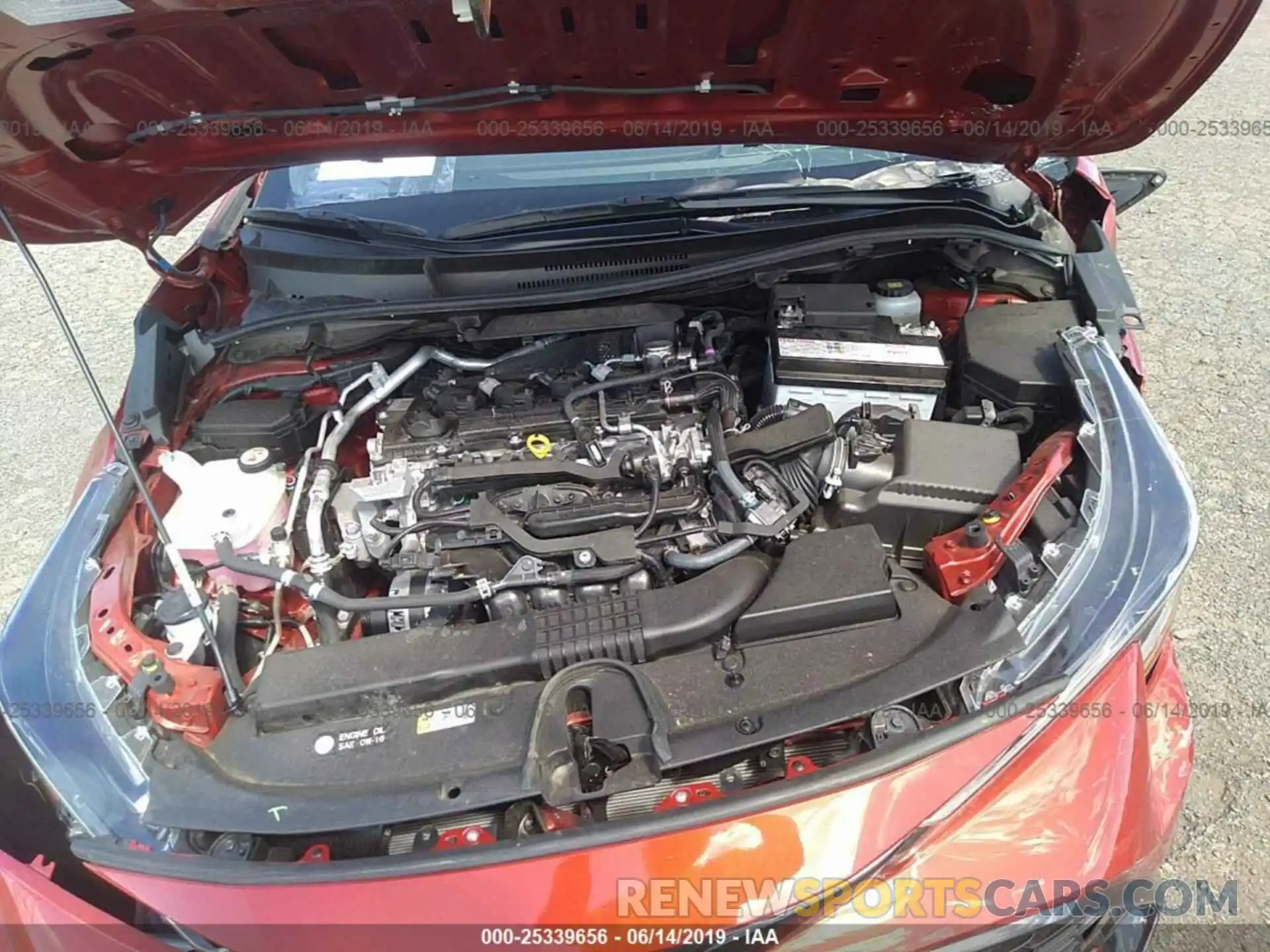 10 Photograph of a damaged car JTNK4RBE7K3015909 TOYOTA COROLLA 2019