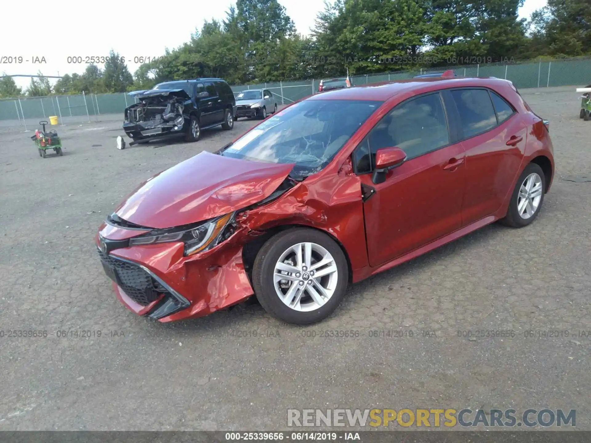 2 Photograph of a damaged car JTNK4RBE7K3015909 TOYOTA COROLLA 2019