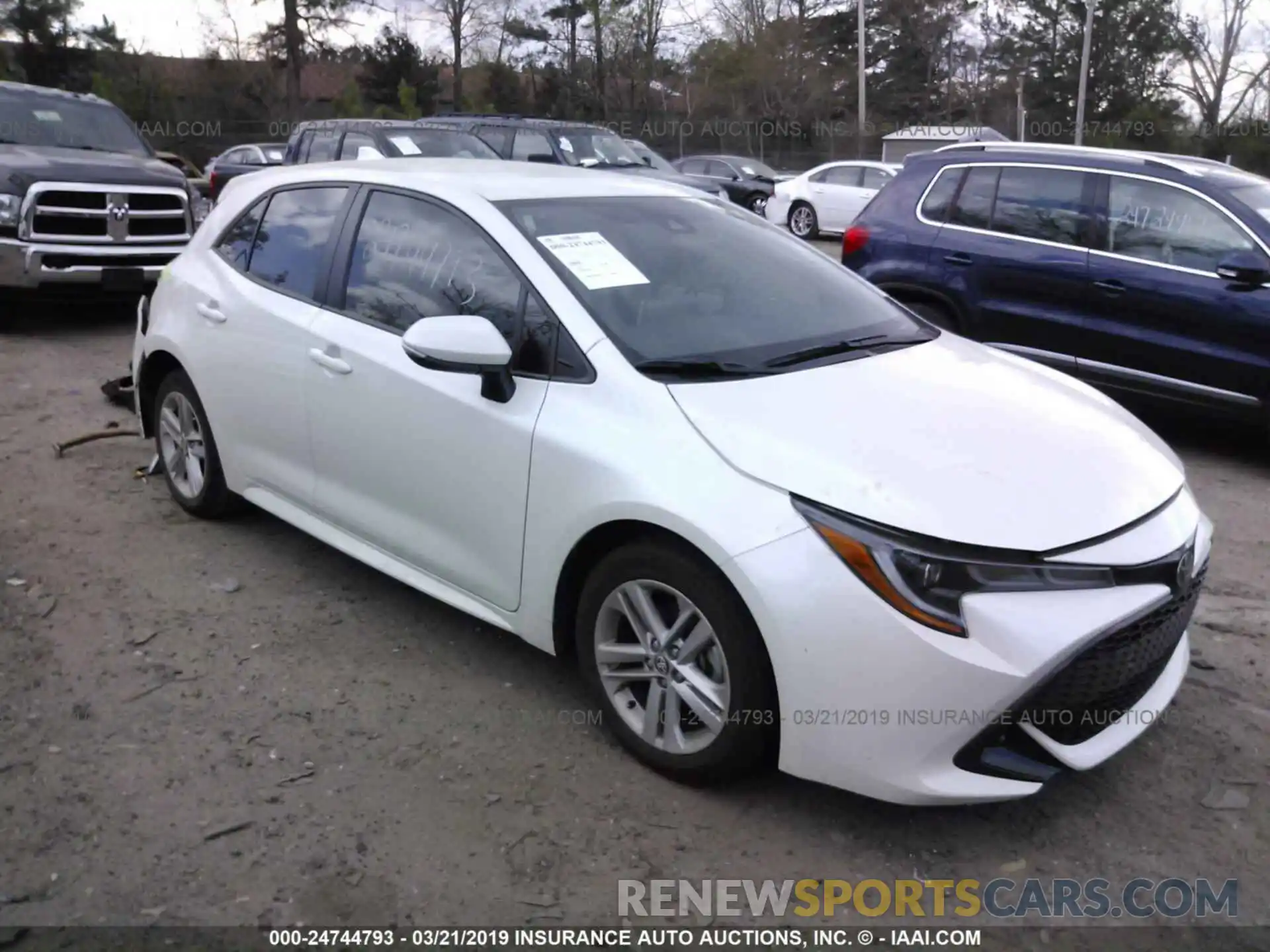 1 Photograph of a damaged car JTNK4RBE7K3016185 TOYOTA COROLLA 2019