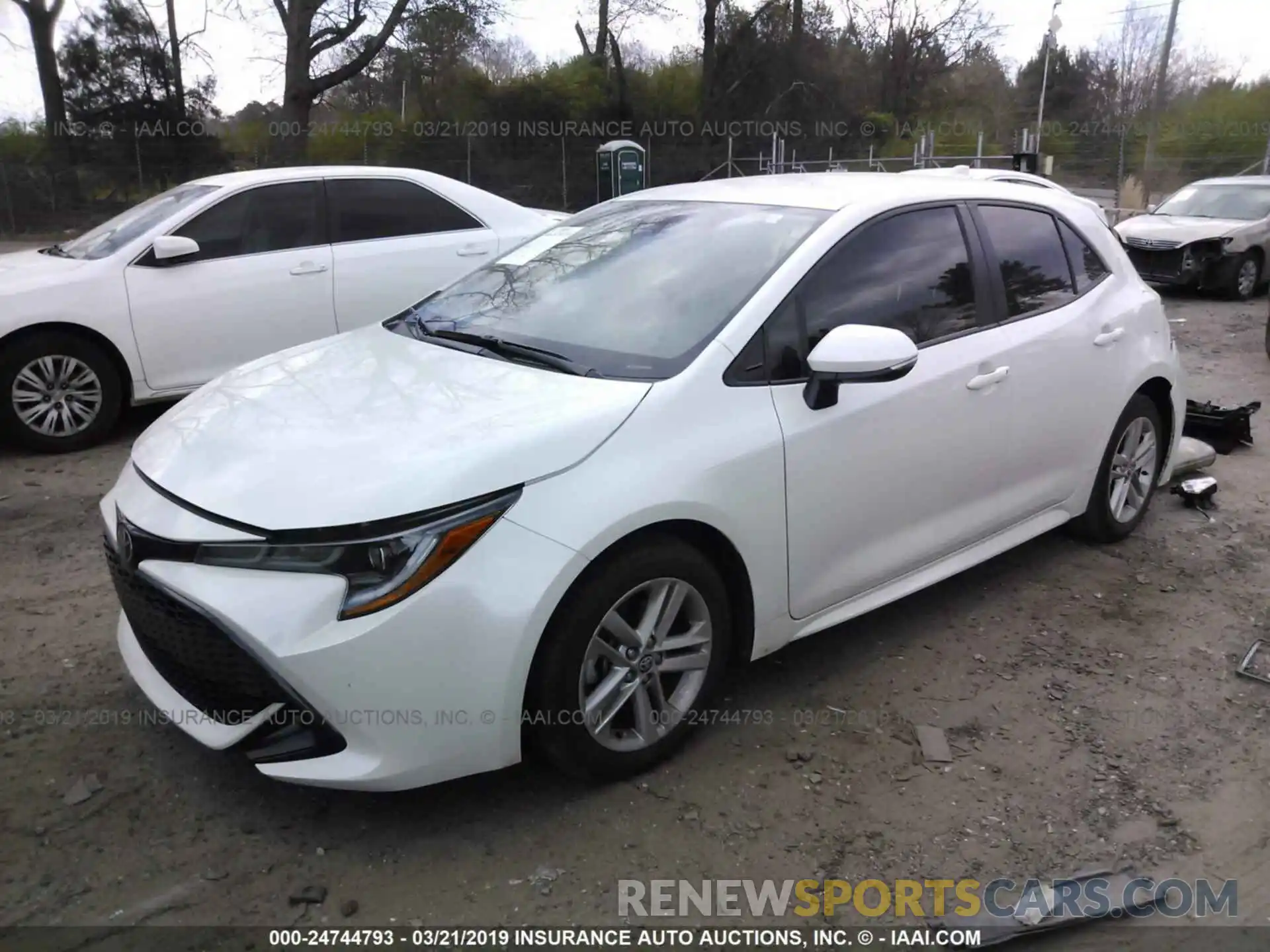 2 Photograph of a damaged car JTNK4RBE7K3016185 TOYOTA COROLLA 2019