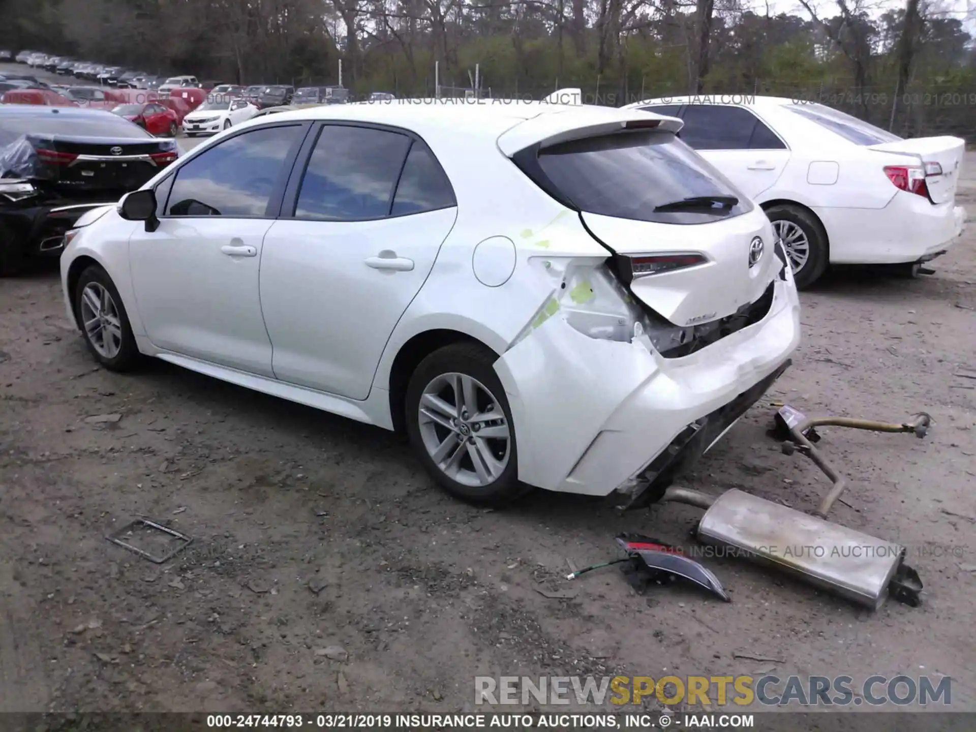 3 Photograph of a damaged car JTNK4RBE7K3016185 TOYOTA COROLLA 2019