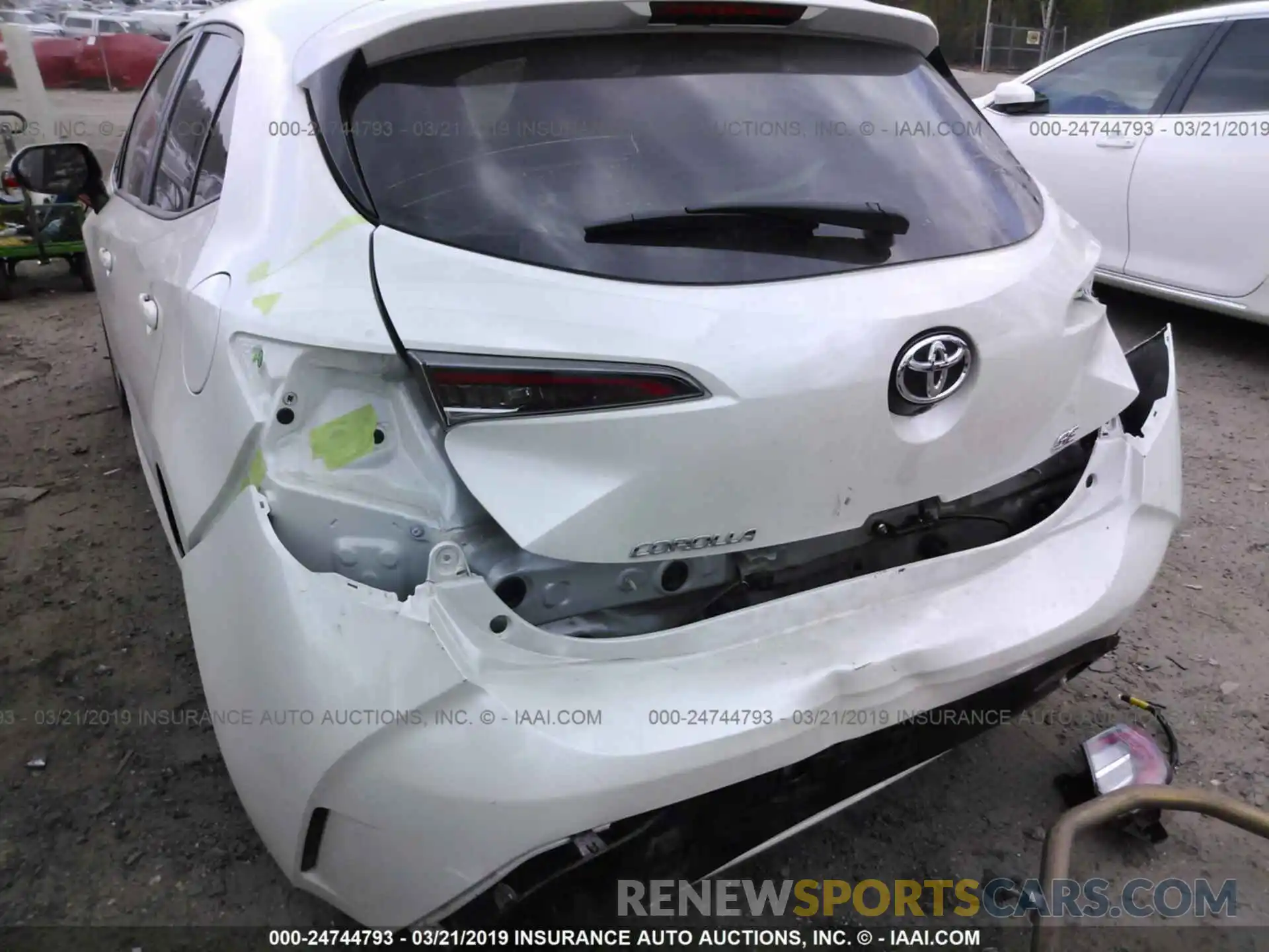 6 Photograph of a damaged car JTNK4RBE7K3016185 TOYOTA COROLLA 2019