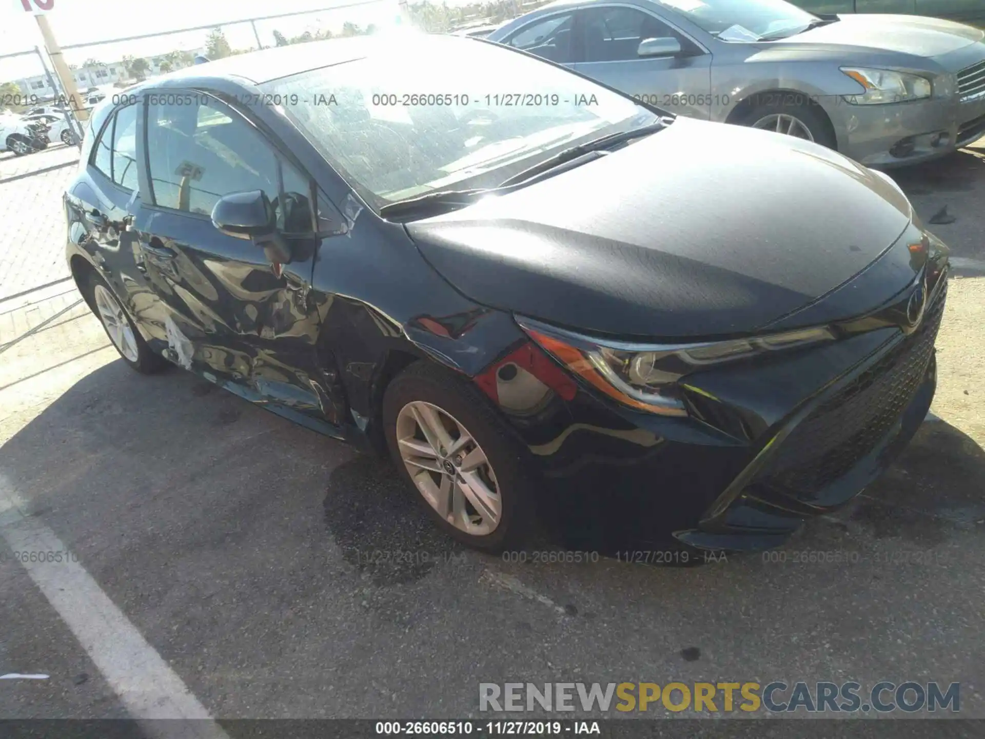 1 Photograph of a damaged car JTNK4RBE7K3016364 TOYOTA COROLLA 2019