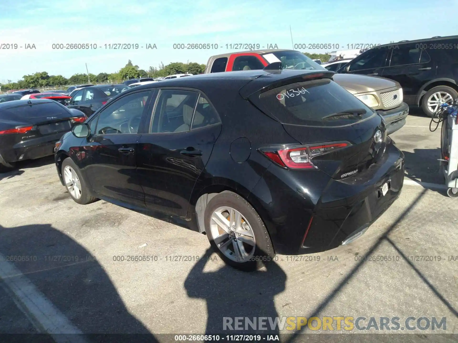 3 Photograph of a damaged car JTNK4RBE7K3016364 TOYOTA COROLLA 2019