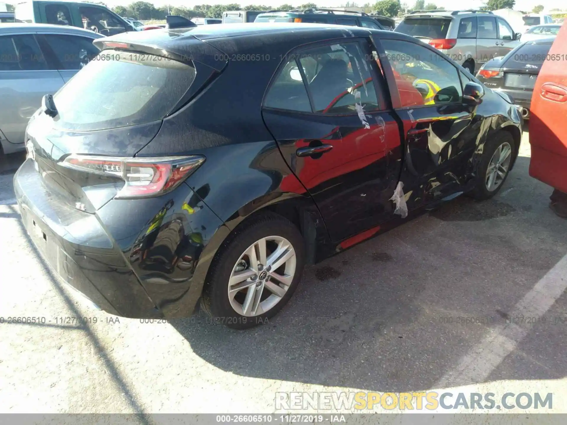 4 Photograph of a damaged car JTNK4RBE7K3016364 TOYOTA COROLLA 2019