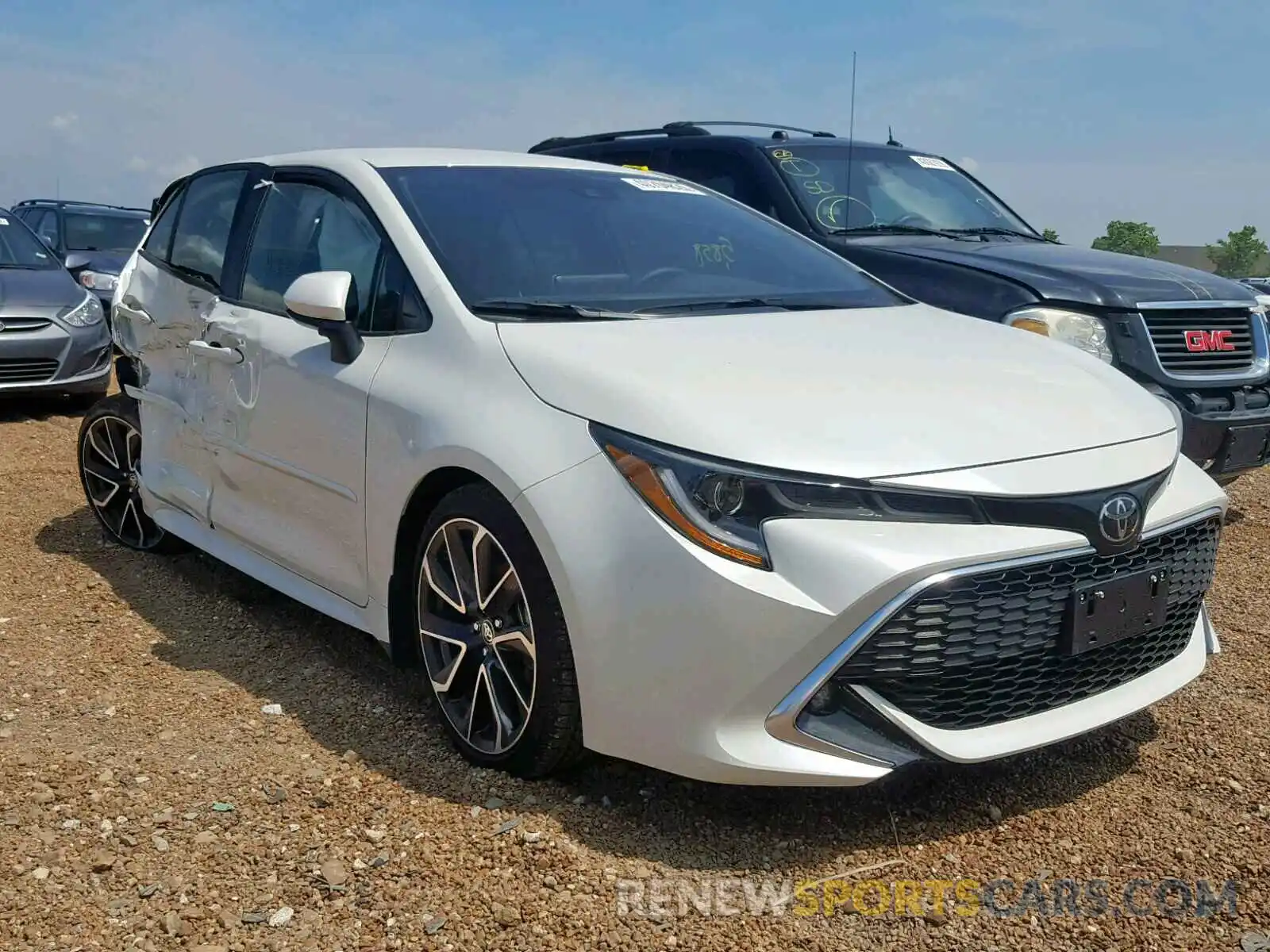 1 Photograph of a damaged car JTNK4RBE7K3019068 TOYOTA COROLLA 2019