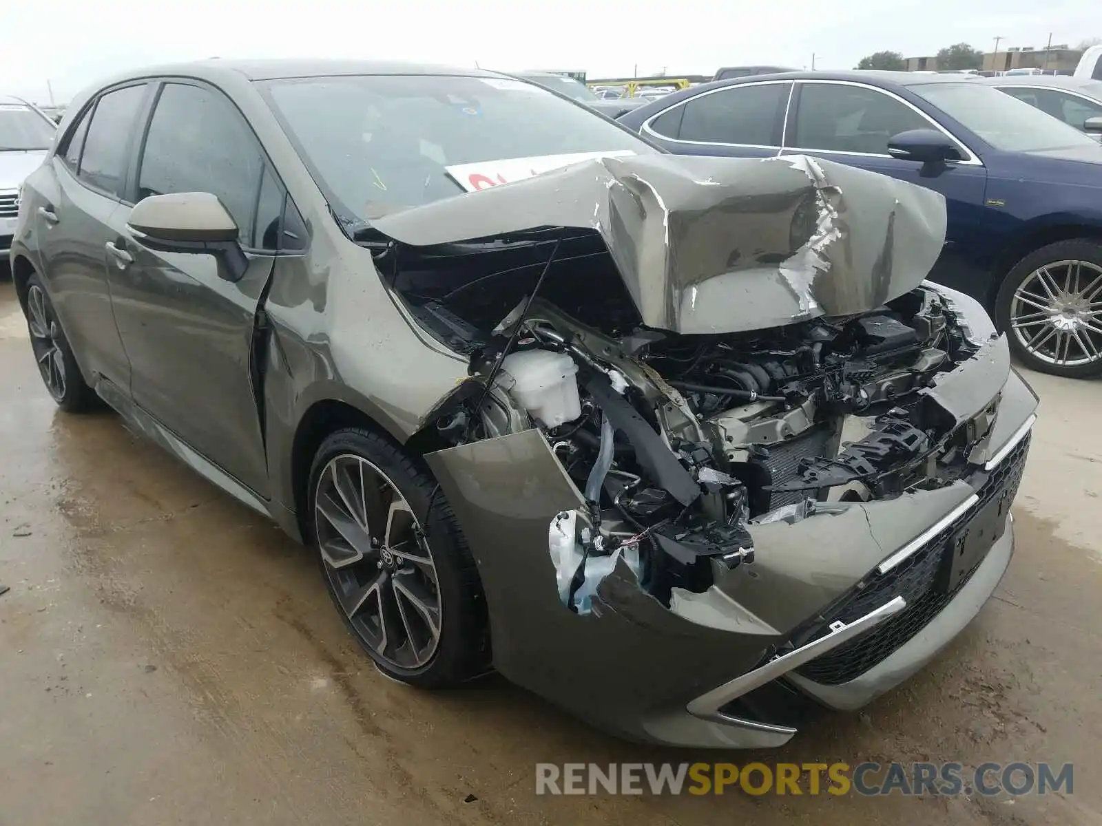 1 Photograph of a damaged car JTNK4RBE7K3019930 TOYOTA COROLLA 2019