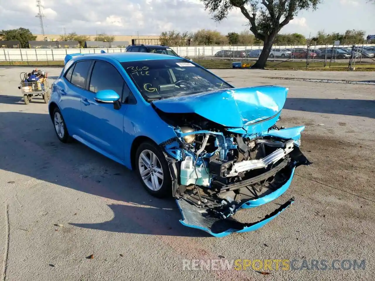 1 Photograph of a damaged car JTNK4RBE7K3020396 TOYOTA COROLLA 2019