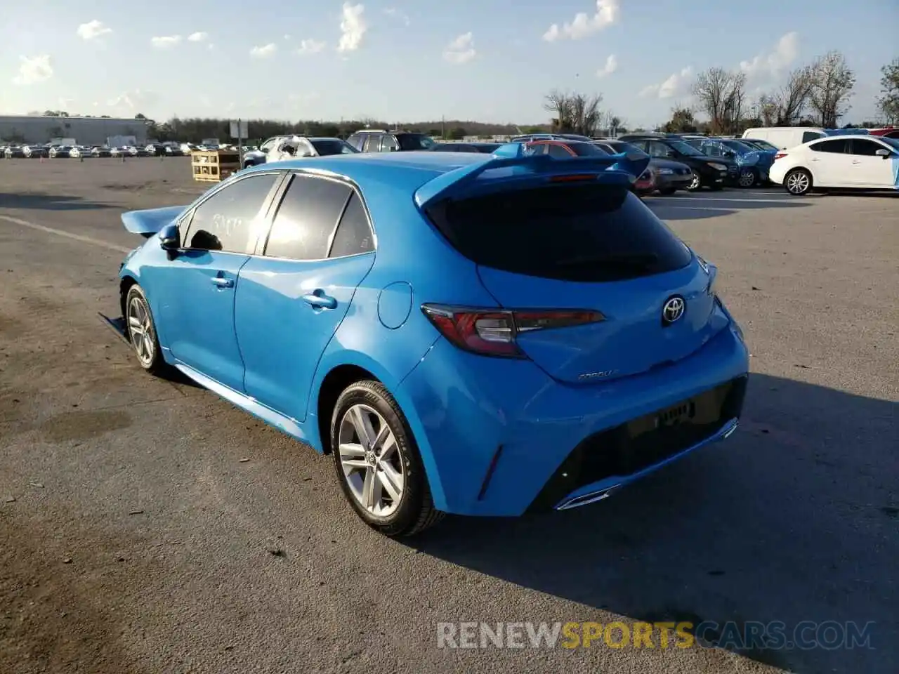 3 Photograph of a damaged car JTNK4RBE7K3020396 TOYOTA COROLLA 2019