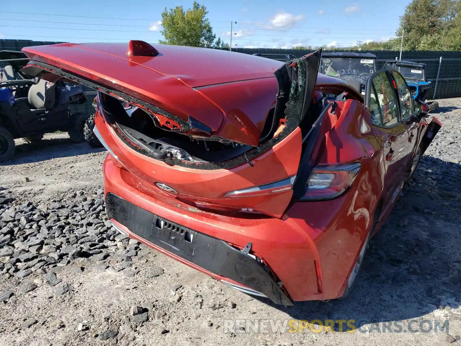 4 Photograph of a damaged car JTNK4RBE7K3021161 TOYOTA COROLLA 2019