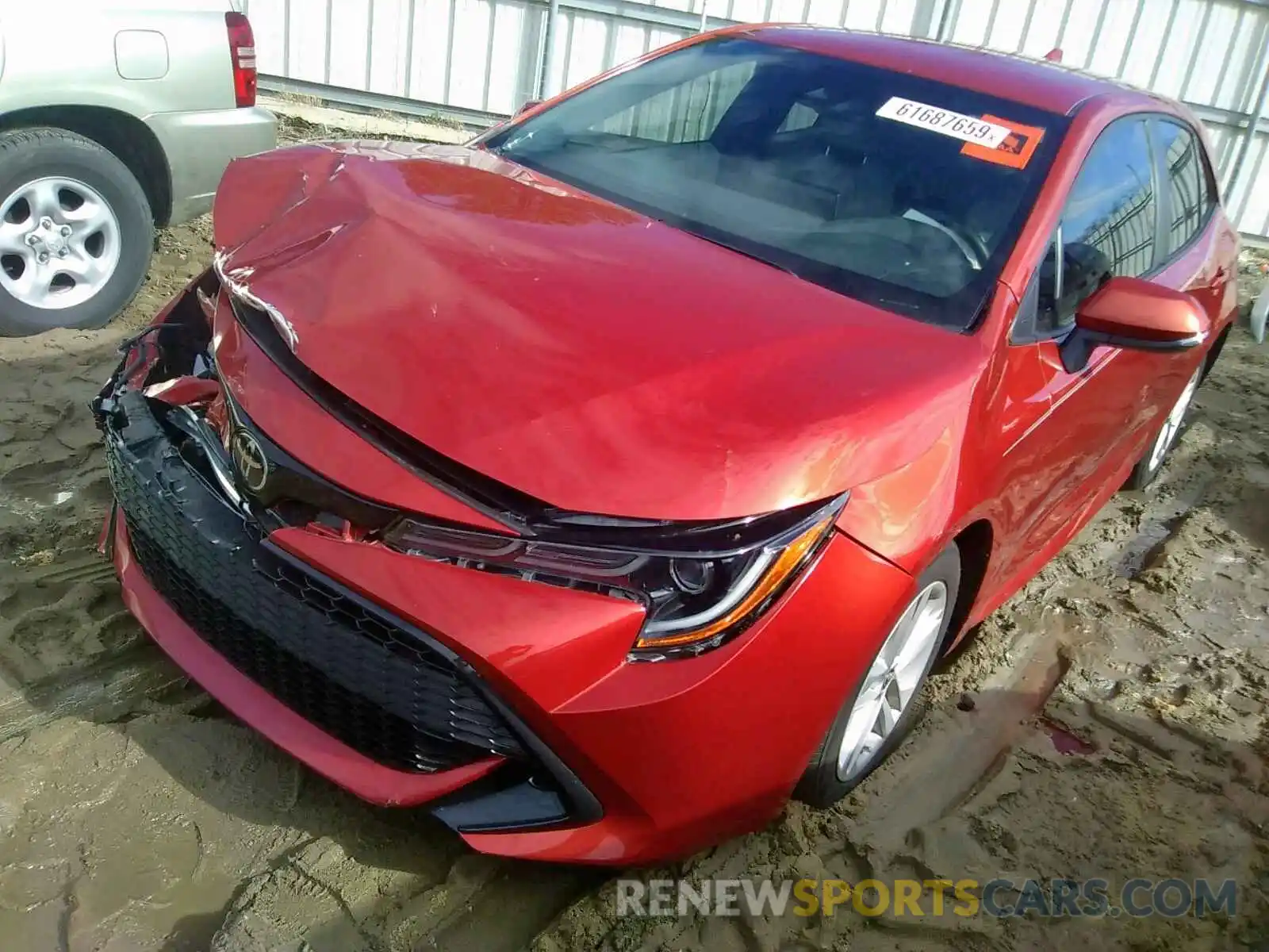 2 Photograph of a damaged car JTNK4RBE7K3021600 TOYOTA COROLLA 2019