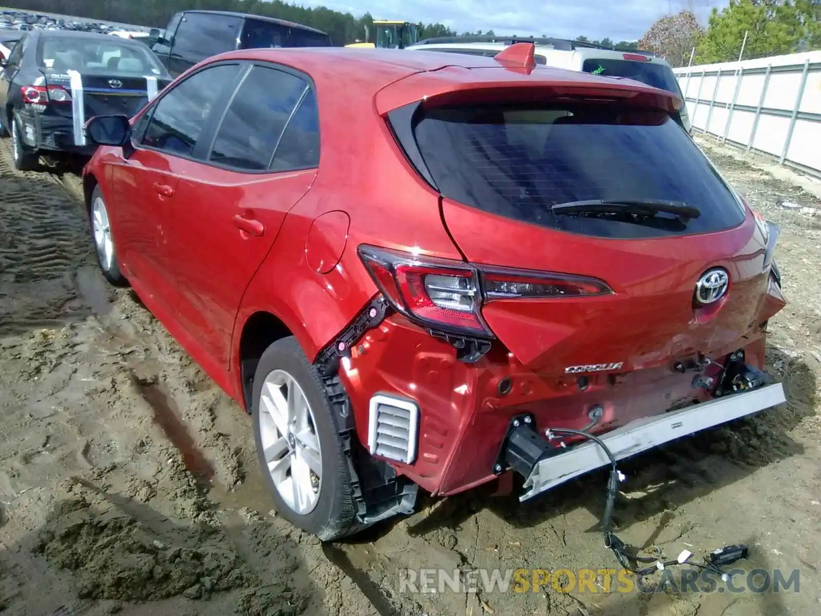 3 Photograph of a damaged car JTNK4RBE7K3021600 TOYOTA COROLLA 2019