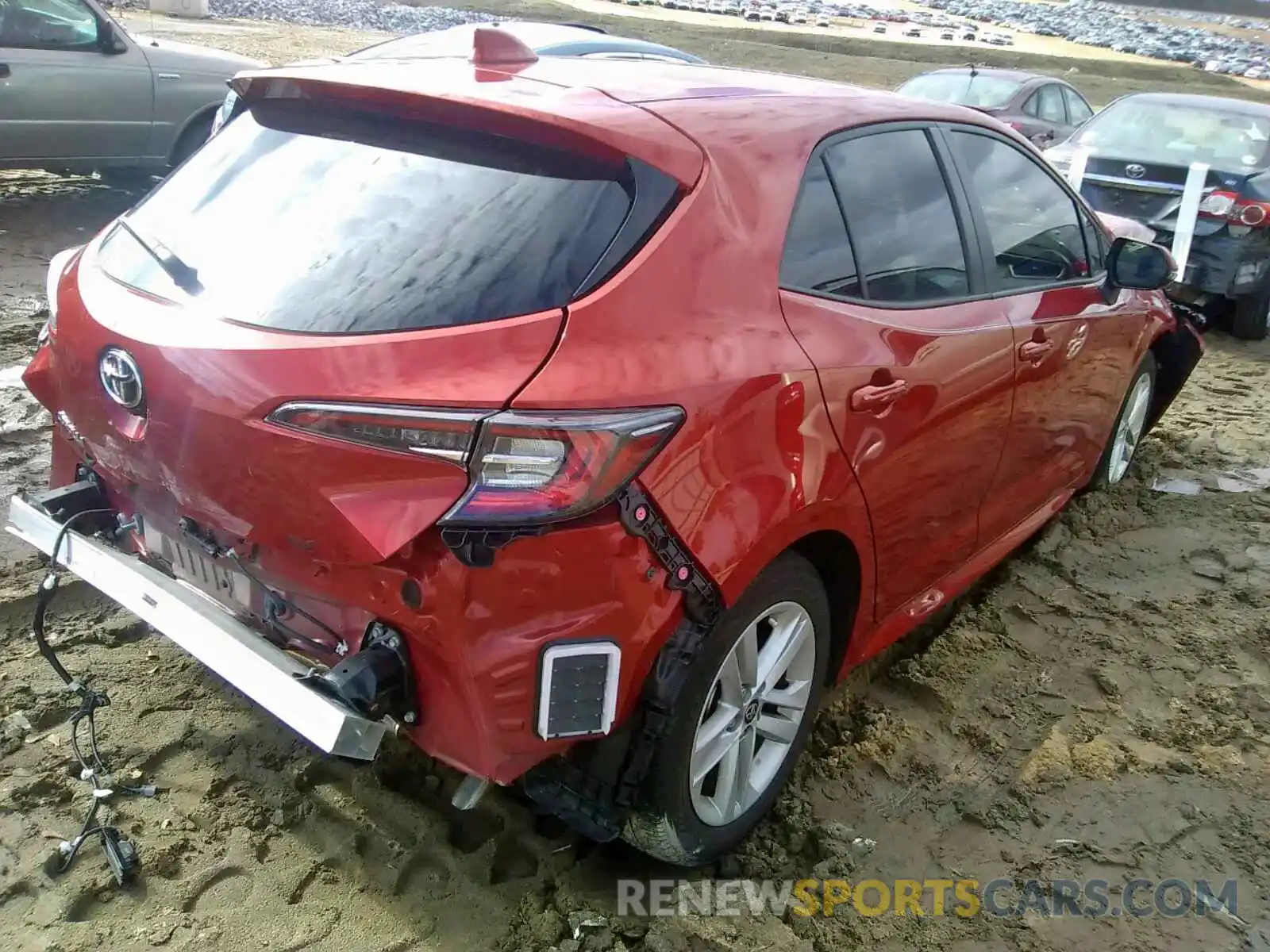 4 Photograph of a damaged car JTNK4RBE7K3021600 TOYOTA COROLLA 2019