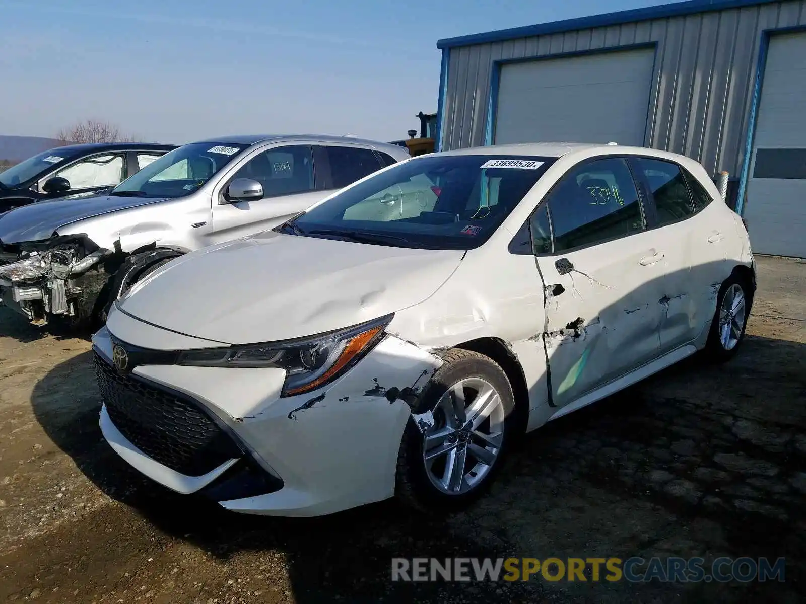 2 Photograph of a damaged car JTNK4RBE7K3025923 TOYOTA COROLLA 2019