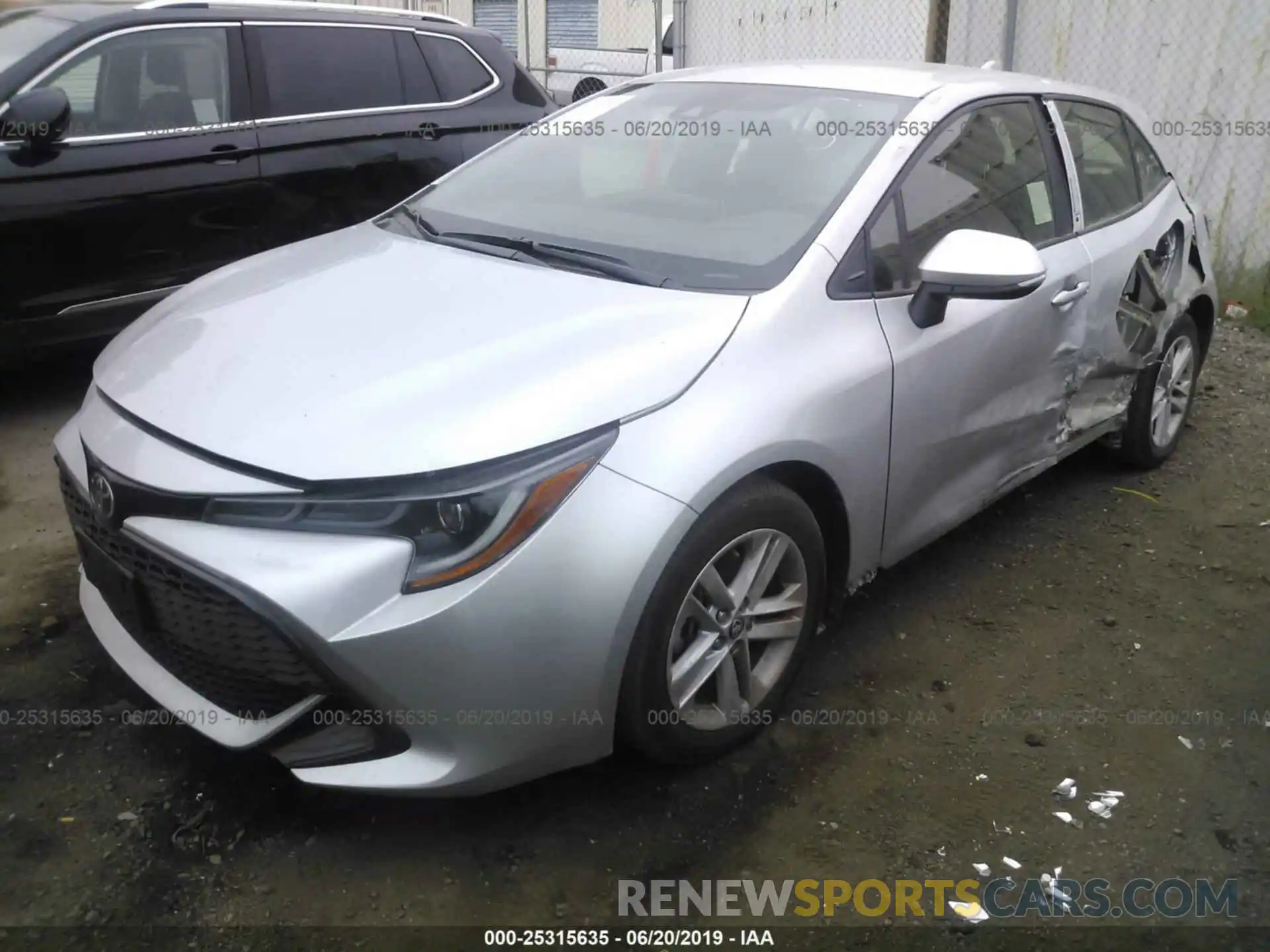 2 Photograph of a damaged car JTNK4RBE7K3026649 TOYOTA COROLLA 2019