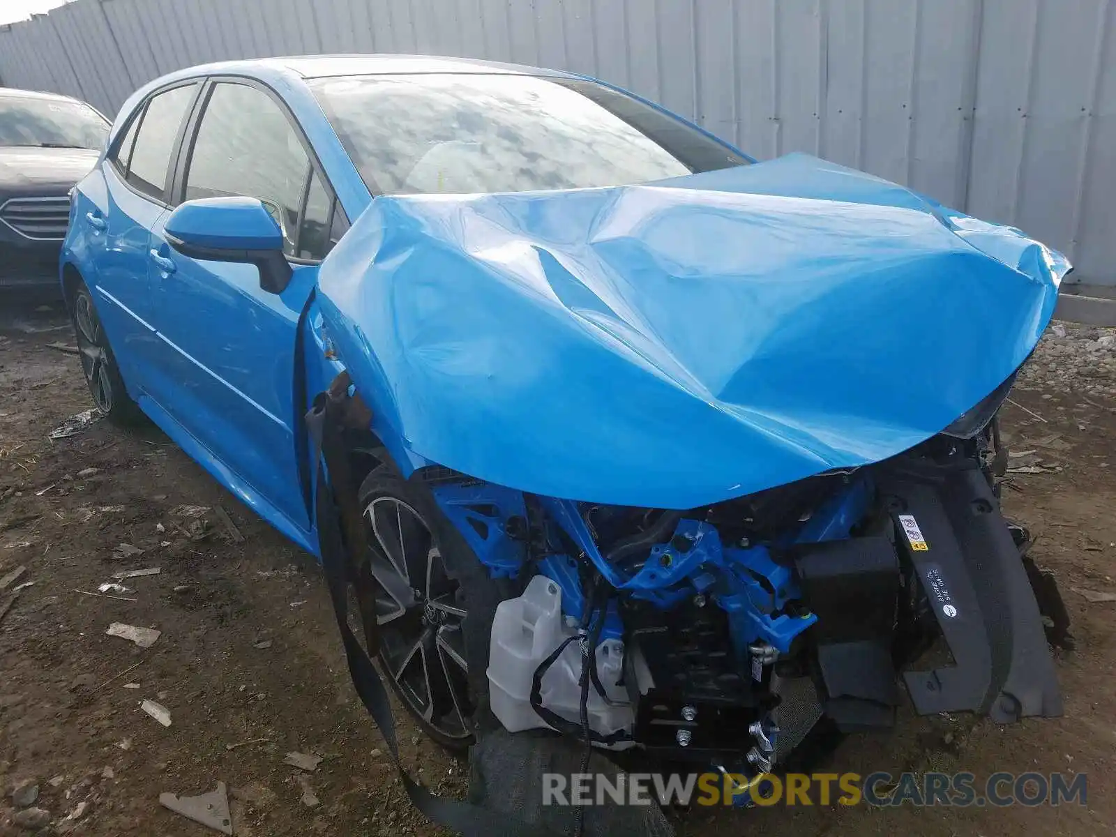 1 Photograph of a damaged car JTNK4RBE7K3027753 TOYOTA COROLLA 2019