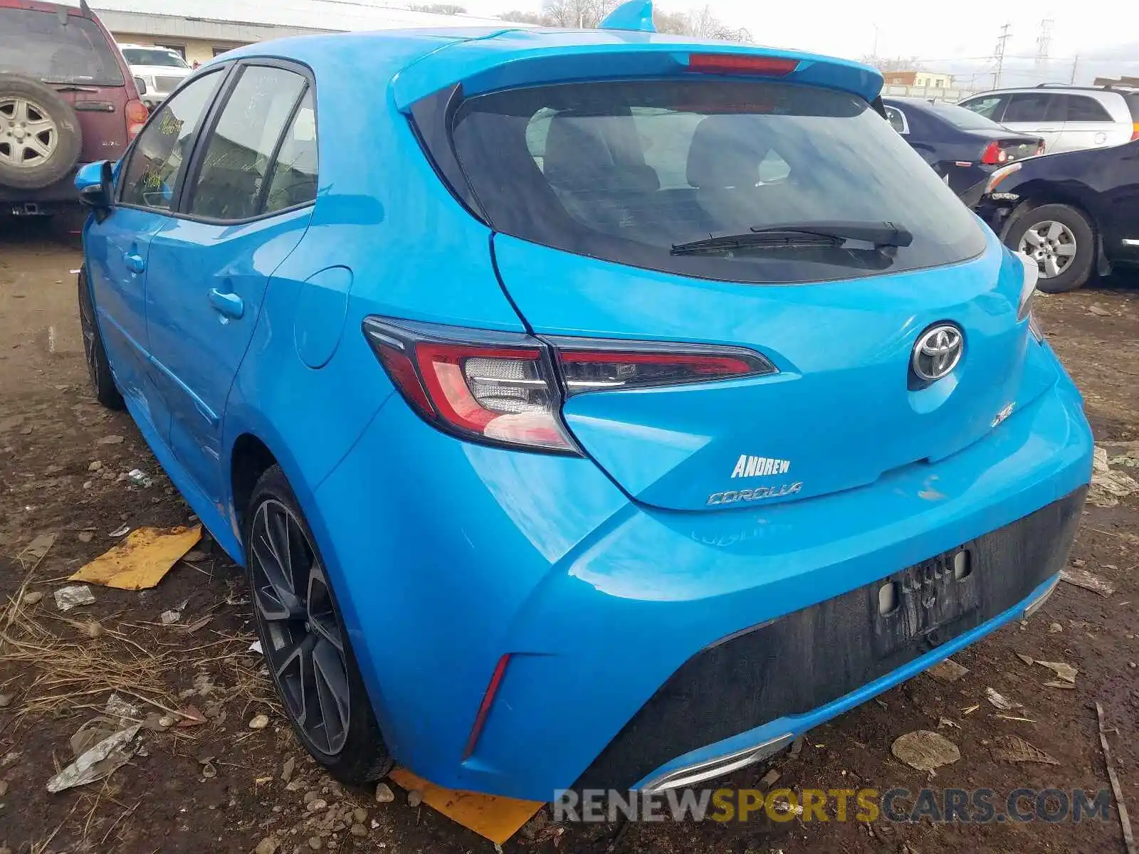 3 Photograph of a damaged car JTNK4RBE7K3027753 TOYOTA COROLLA 2019