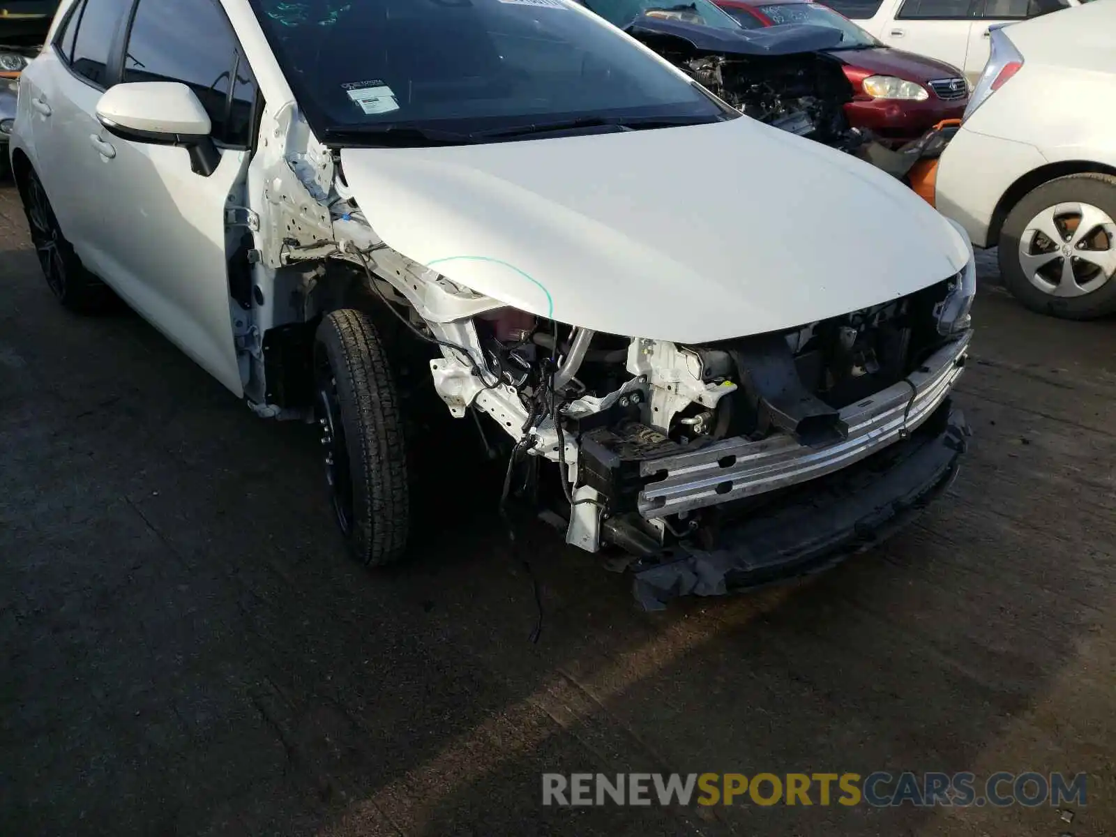 9 Photograph of a damaged car JTNK4RBE7K3027834 TOYOTA COROLLA 2019