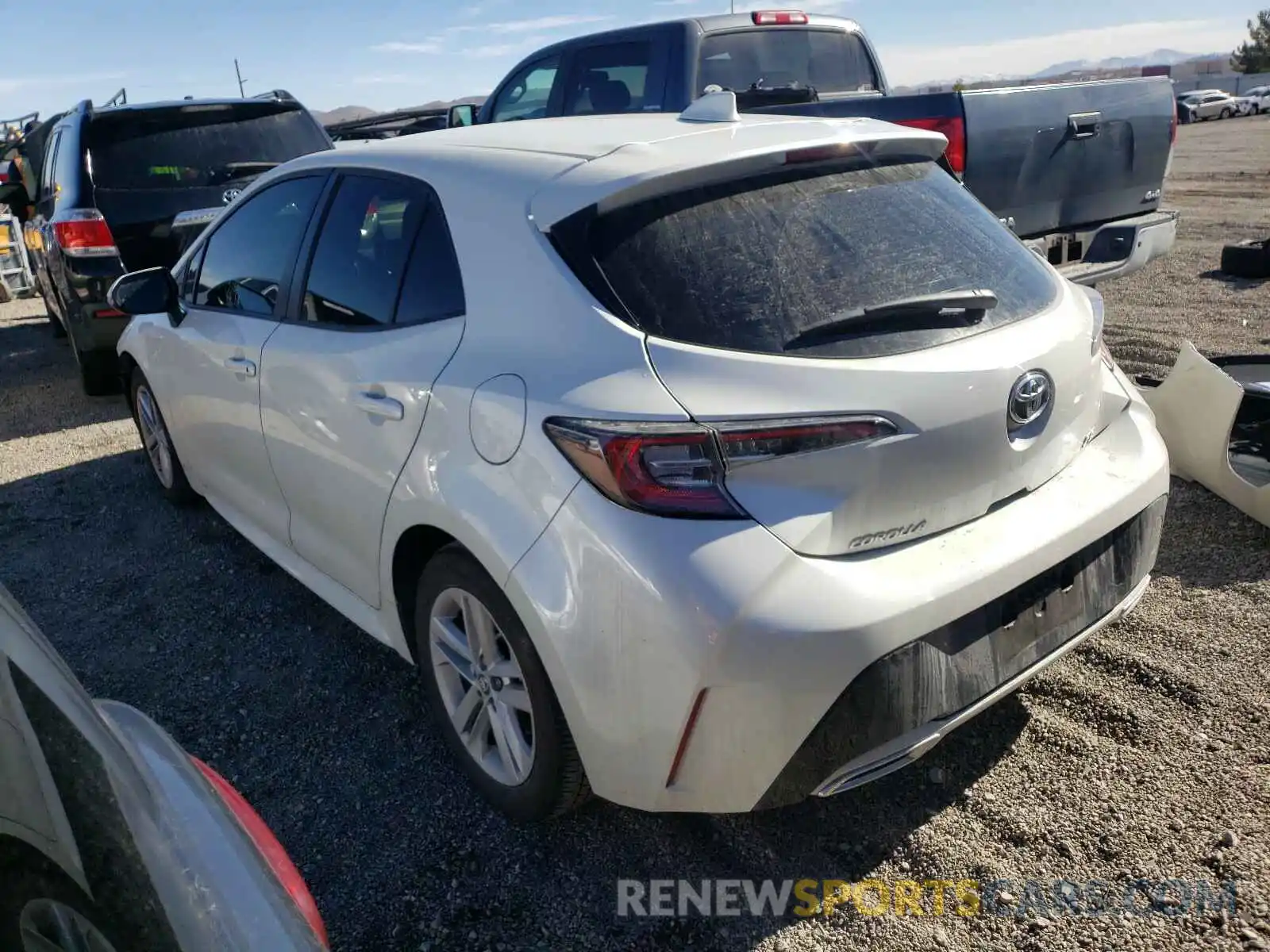 3 Photograph of a damaged car JTNK4RBE7K3028630 TOYOTA COROLLA 2019