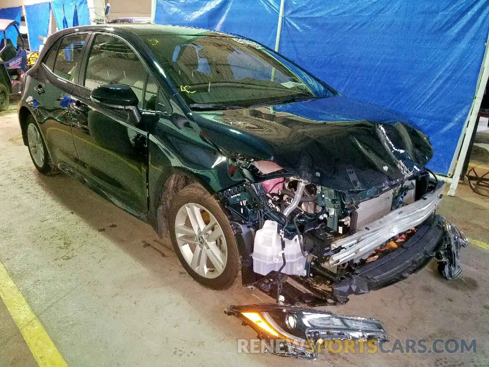 1 Photograph of a damaged car JTNK4RBE7K3029213 TOYOTA COROLLA 2019