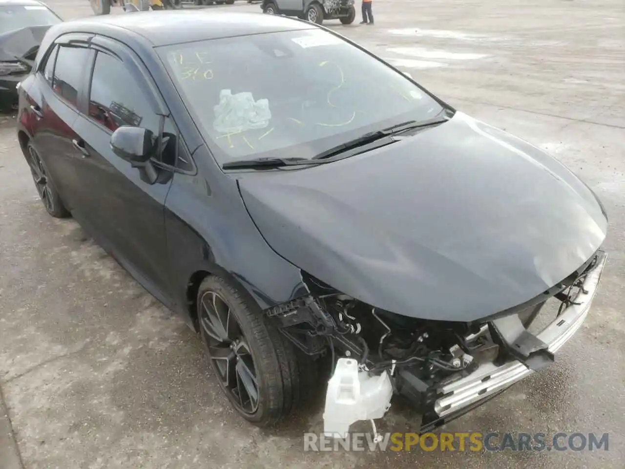 1 Photograph of a damaged car JTNK4RBE7K3030099 TOYOTA COROLLA 2019