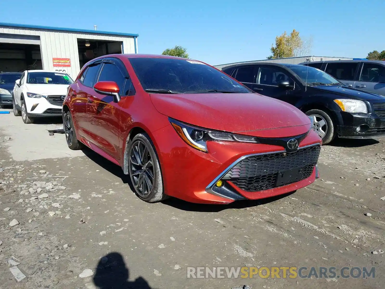 1 Photograph of a damaged car JTNK4RBE7K3032015 TOYOTA COROLLA 2019