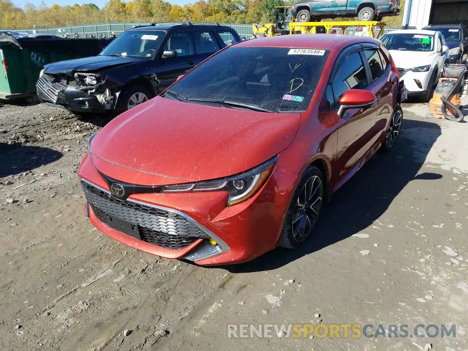 2 Photograph of a damaged car JTNK4RBE7K3032015 TOYOTA COROLLA 2019