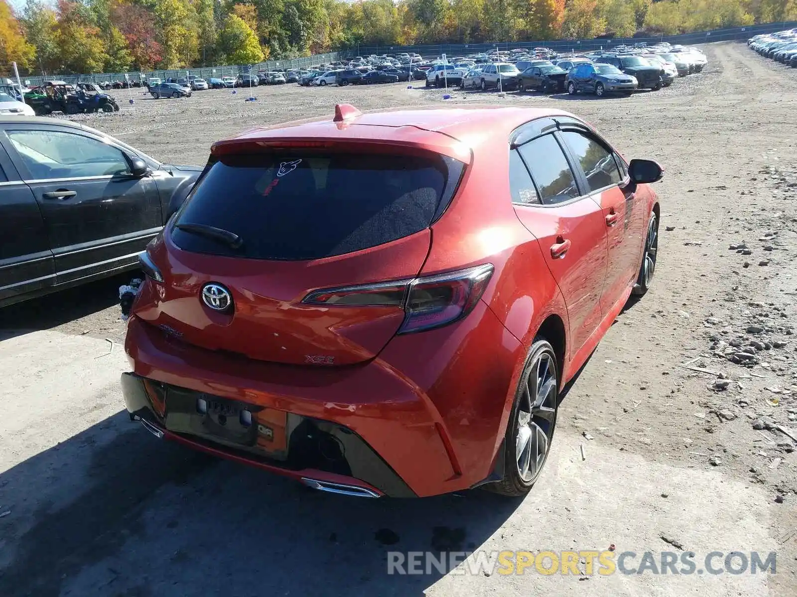 4 Photograph of a damaged car JTNK4RBE7K3032015 TOYOTA COROLLA 2019