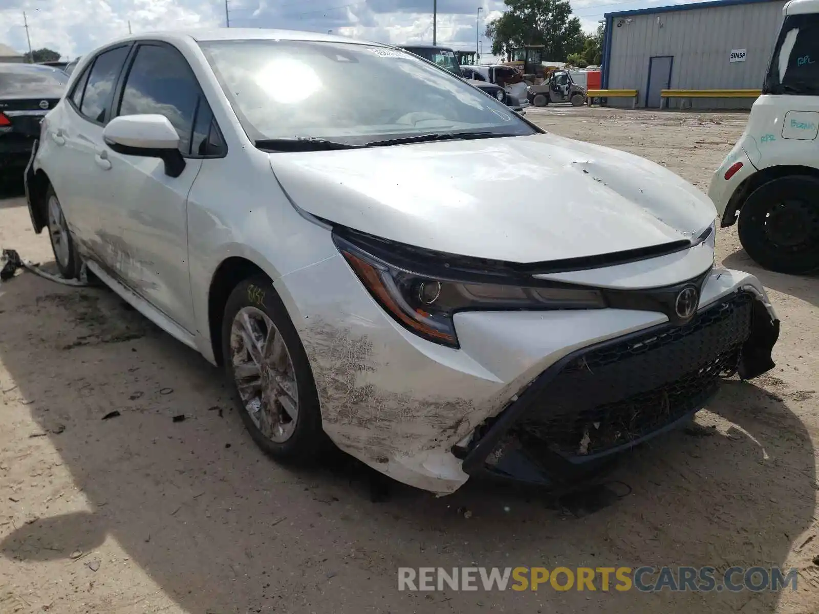 1 Photograph of a damaged car JTNK4RBE7K3033388 TOYOTA COROLLA 2019