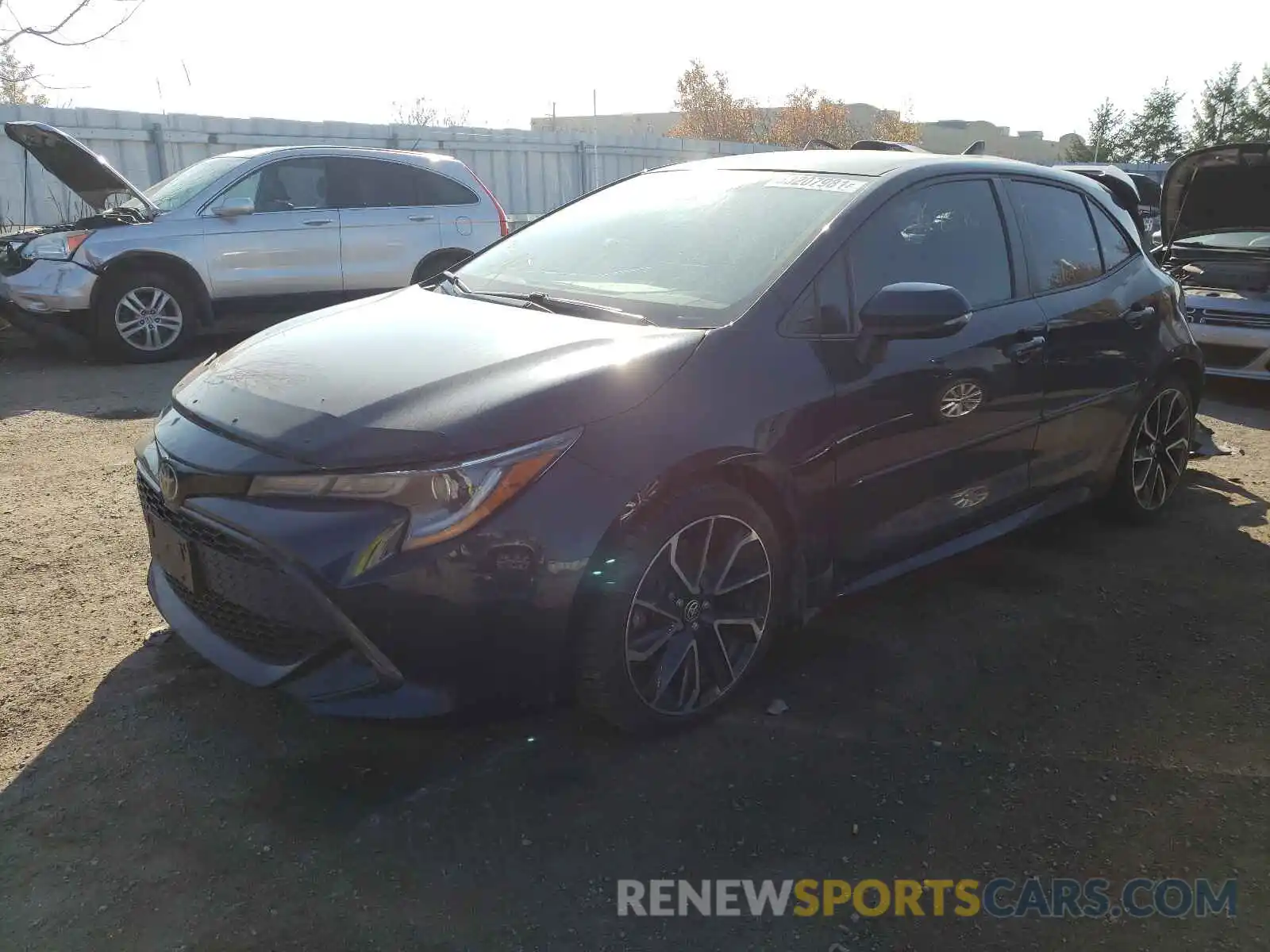 2 Photograph of a damaged car JTNK4RBE7K3034413 TOYOTA COROLLA 2019