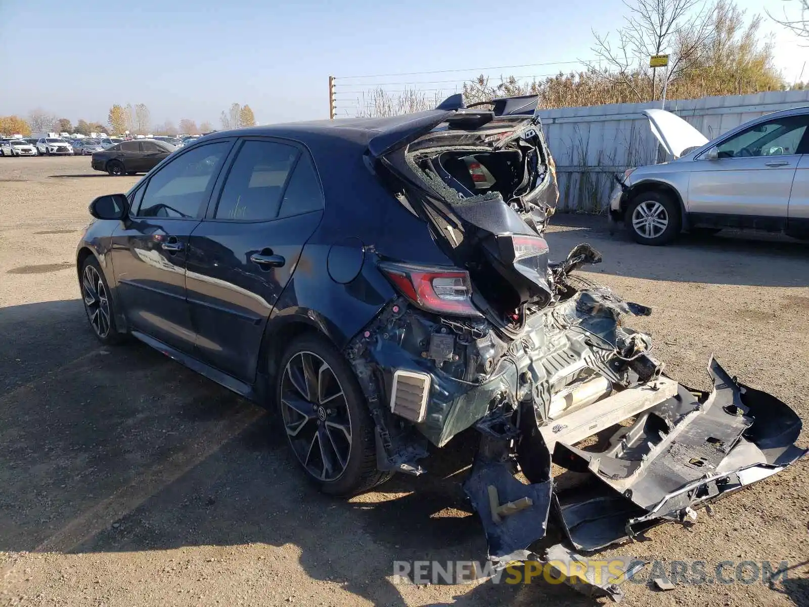 3 Photograph of a damaged car JTNK4RBE7K3034413 TOYOTA COROLLA 2019