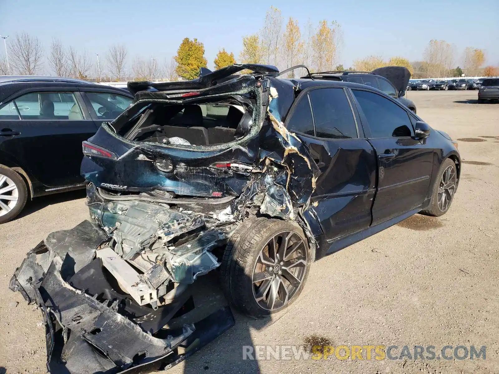 4 Photograph of a damaged car JTNK4RBE7K3034413 TOYOTA COROLLA 2019