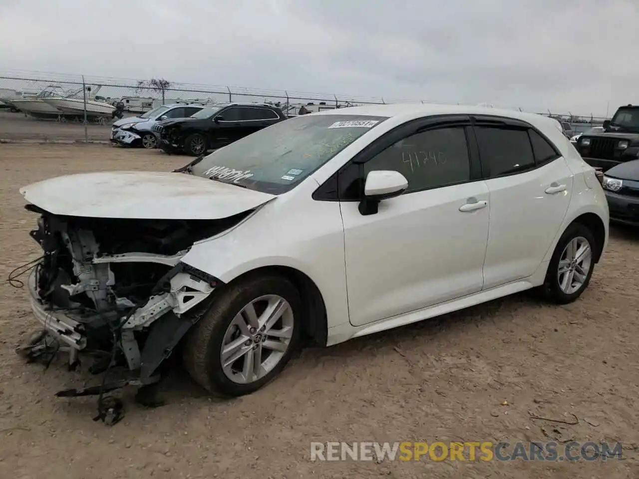 2 Photograph of a damaged car JTNK4RBE7K3036033 TOYOTA COROLLA 2019